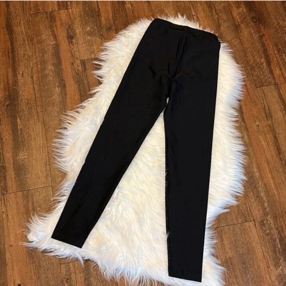 American Apparel Lamé Matte Black Leggings (NWOT) - Picture 12 of 13